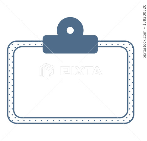 Blue clipboard-style frame copy space material Blue clipboard-style frame copy space material 139200320
