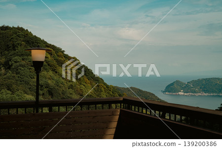 The sea as seen from a villa area in Atami The sea as seen from a villa area in Atami 139200386