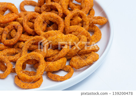 Crispy, spicy rings with barbecue flavor Crispy, spicy rings with barbecue flavor 139200478