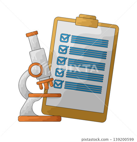 Illustration of Science Research Survey Illustration of Science Research Survey 139200599