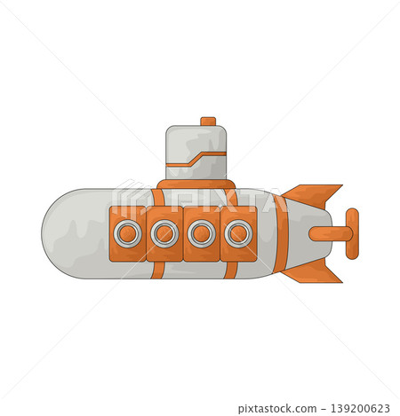 Illustration of Submarine Illustration of Submarine 139200623