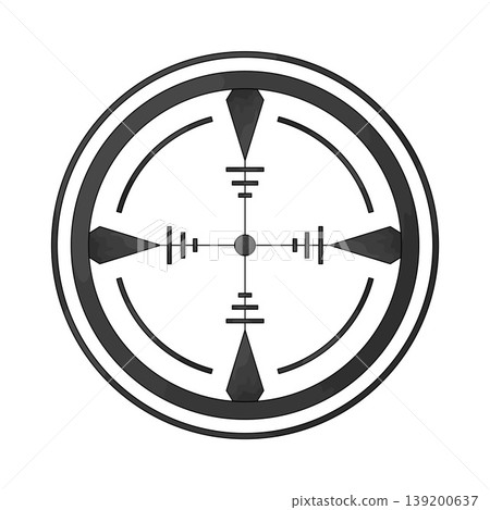 Illustration of Crosshair Illustration of Crosshair 139200637