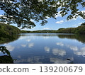 Blue sky and lake surface 139200679