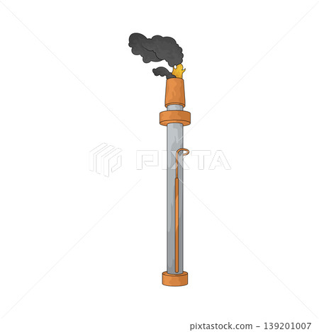 Illustration of Flare Stack Illustration of Flare Stack 139201007