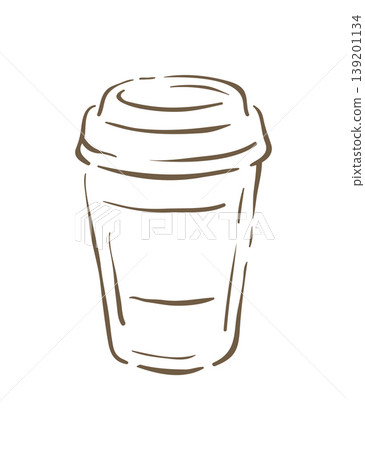 Takeaway Paper Coffee Cup For Hot Drinks Sketch Vector Illustration Takeaway Paper Coffee Cup For Hot Drinks Sketch Vector Illustration 139201134