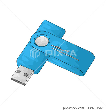 Illustration of USB Stick Illustration of USB Stick 139201565