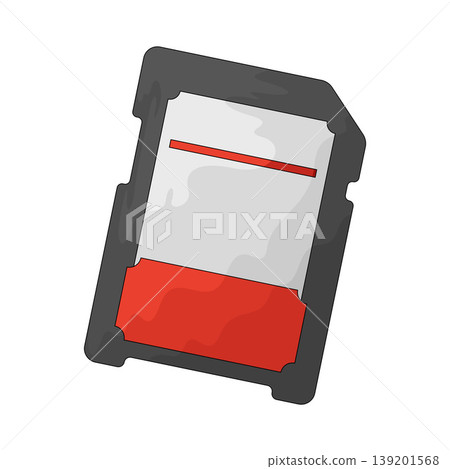 Illustration of SD Card 139201568