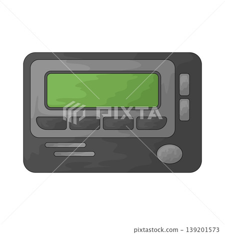 Illustration of pager Illustration of pager 139201573