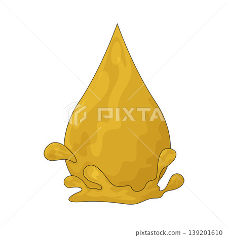 Illustration of Oil Drop Illustration of Oil Drop 139201610