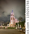 Exterior view of the Pink Church (Tan Dinh Church) in Ho Chi Minh City, Vietnam. Exterior view of the Pink Church (Tan Dinh Church) in Ho Chi Minh City, Vietnam. 139201788