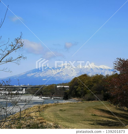 Shingen Embankment - View of Yatsugatake Shingen Embankment - View of Yatsugatake 139201873