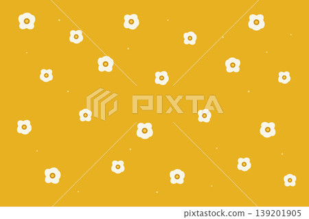 Retro yellow floral background Retro yellow floral background 139201905