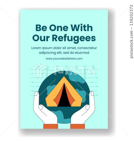 Social Media Vertical Poster Flat Cartoon Hand Drawn World Refugee Day Background Social Media Vertical Poster Flat Cartoon Hand Drawn World Refugee Day Background 139202372