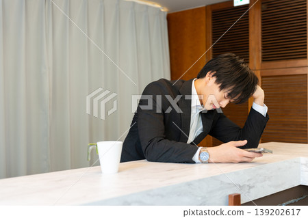 沮喪的商人 沮喪的商人 139202617