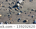 stones washed up on the beach 139202620