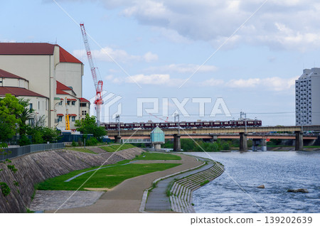 Hankyu Railway Imazu Line Railway Bridge Hankyu Railway Imazu Line Railway Bridge 139202639