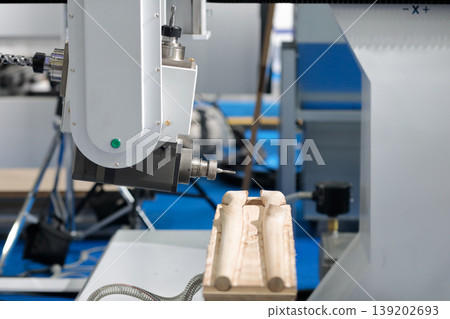 wood milling on CNC machining center 139202693