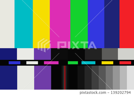TV color bar test pattern background TV color bar test pattern background 139202794