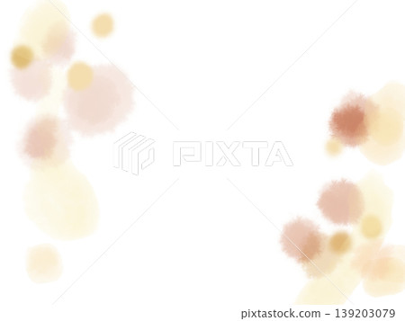 以柔和水彩筆觸描繪的鮮花畫框。 139203079