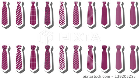 Set ties different types and neckties various size Set ties different types and neckties various size 139203253
