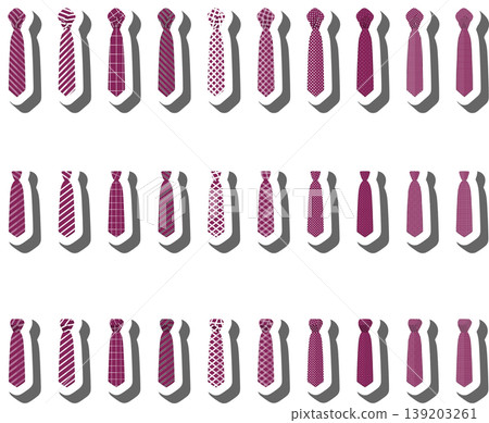 Set ties different types and neckties various size Set ties different types and neckties various size 139203261