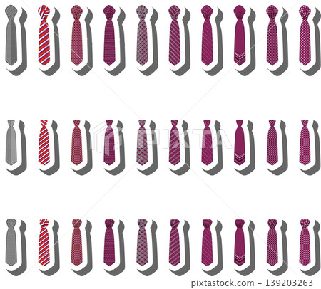 Set ties different types and neckties various size Set ties different types and neckties various size 139203263