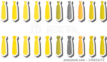 Set ties different types and neckties various size Set ties different types and neckties various size 139203272