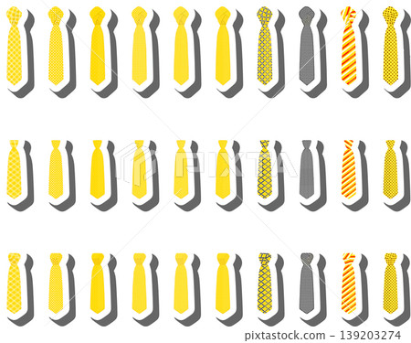 Set ties different types and neckties various size Set ties different types and neckties various size 139203274