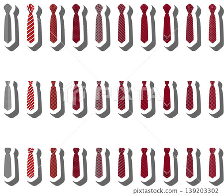 Set ties different types and neckties various size 139203302