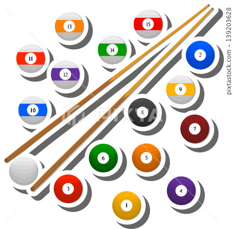 Collection accessory for sport game billiards 139203628