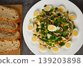 Ready salad in a plate. 139203898