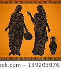 Vector Greek women. 139203976