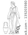 Vector Greek women. 139203980