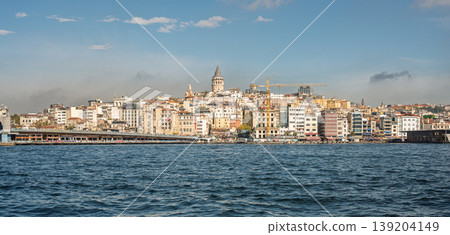 Panoramic cityscape of Karakoy district. Istanbul Panoramic cityscape of Karakoy district. Istanbul 139204149