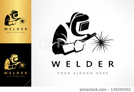 Welder logo vector. Welded design. 139204502