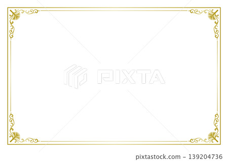 White background with a standalone European antique frame, gold floral vintage frame background material. White background with a standalone European antique frame, gold floral vintage frame background material. 139204736