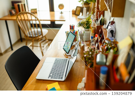 Work tools on the desk 139204879
