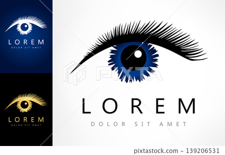 Eyes logo vector. Ophthalmologic clinic design Eyes logo vector. Ophthalmologic clinic design 139206531