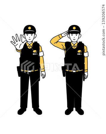 日本警察的插圖 日本警察的插圖 139206574