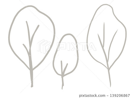 This is a line drawing of a tree. 139206867