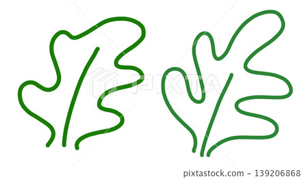 It is an illustration of a leaf. 139206868