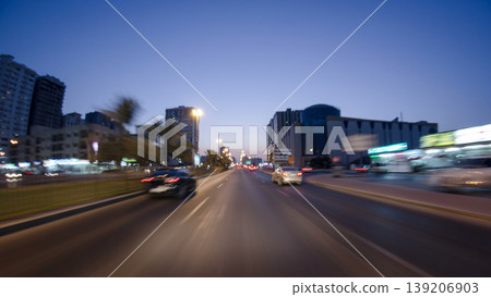 Drive on the streets of Ajman timelapse hyperlapse. Ajman is the capital of the emirate of Ajman in the United Arab Emirates. Drive on the streets of Ajman timelapse hyperlapse. Ajman is the capital of the emirate of Ajman in the United Arab Emirates. 139206903
