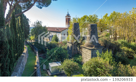 Tomb of the Horatii and Curiatii in beautiful town of Albano Laziale timelapse hyperlapse, Italy Tomb of the Horatii and Curiatii in beautiful town of Albano Laziale timelapse hyperlapse, Italy 139206933