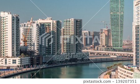 The rhythm of the city of Dubai aerial timelapse The rhythm of the city of Dubai aerial timelapse 139207351