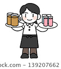 女員工端著飲料 139207662