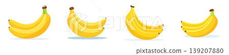 Bunch of yellow bananas vector illustration with the bananas have a natural Bunch of yellow bananas vector illustration with the bananas have a natural 139207880