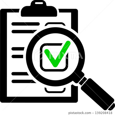 Audit and Test Flat Icon Set 139208418