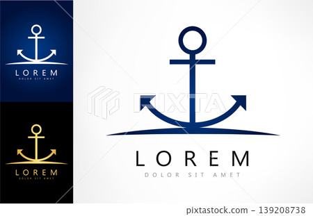Anchor logo vector. Nautical design Anchor logo vector. Nautical design 139208738
