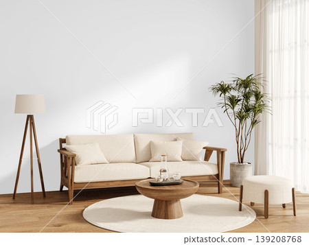 empty white room with sofa and green plants empty white room with sofa and green plants 139208768