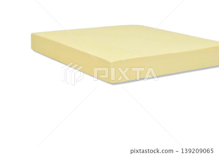 Sticky note reminder. Post it note paper. Yellow sheets for notes isolated with clipping path on background. Sticky note reminder. Post it note paper. Yellow sheets for notes isolated with clipping path on background. 139209065